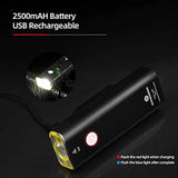ROCKBROS Bicycle Headlight 400/800 Lumens - Rechargeable, IPX6 Waterproof