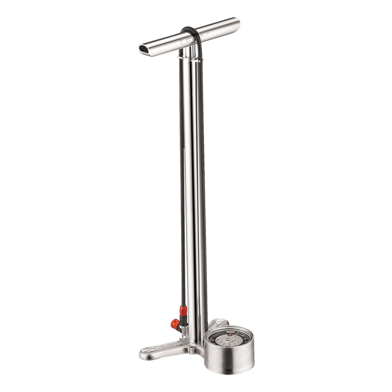 Lezyne CNC Floor Drive Pump: Silver