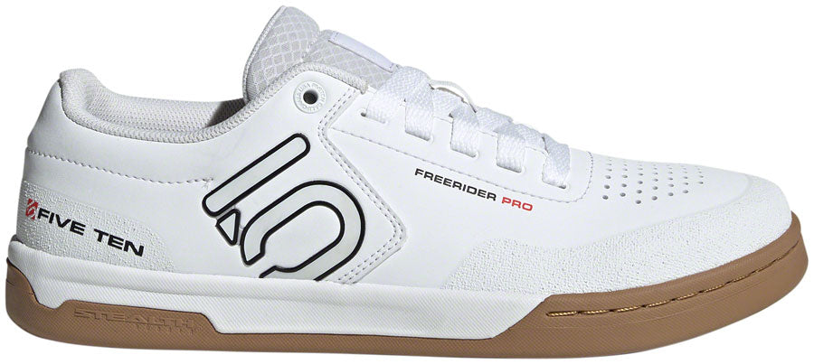 Five Ten Freerider Pro Flat Shoes - Men's FTWR White/Core Black/Red 10