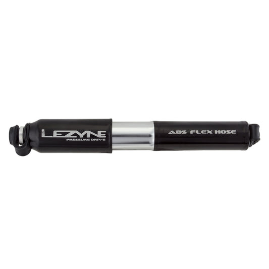 Lezyne ABS Pressure Drive Mini Frame Pump Medium: Black/Polished Silver