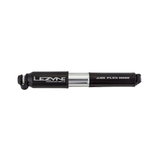 Lezyne ABS Pressure Drive Mini Frame Pump Small: Black/Polished Silver