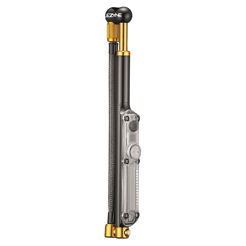 Lezyne Digital Shock Drive Pump 350 psi with zero-loss chuck head Black/Gold