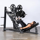 45 Degree Linear Leg Press Machine - Muscle D Fitness - Adjustable Angle Back Pad
