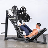 45 Degree Linear Leg Press Machine - Muscle D Fitness - Adjustable Angle Back Pad