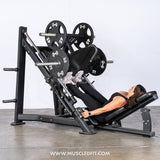 45 Degree Linear Leg Press Machine - Muscle D Fitness - Adjustable Angle Back Pad