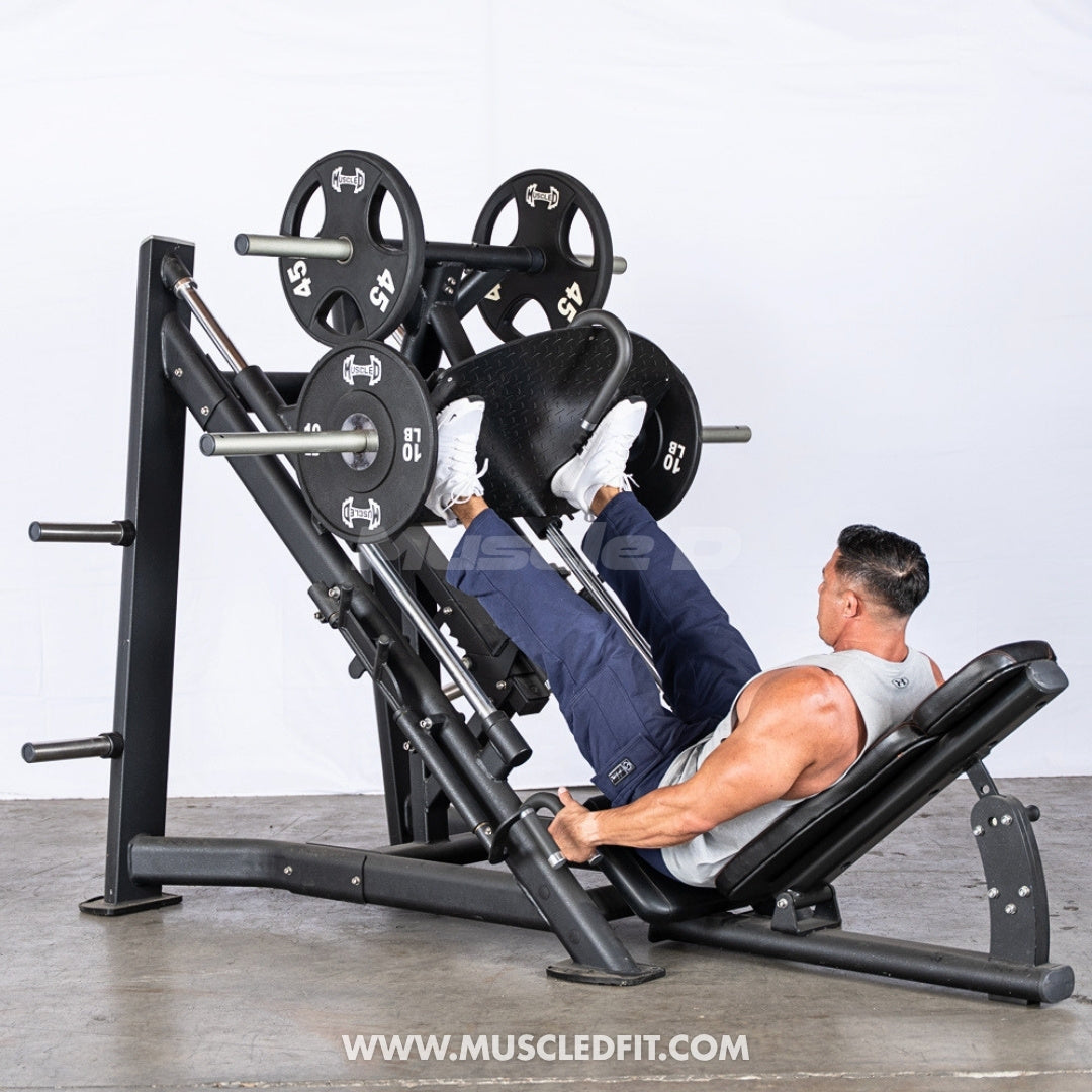 45 Degree Linear Leg Press Machine - Muscle D Fitness - Adjustable Angle Back Pad