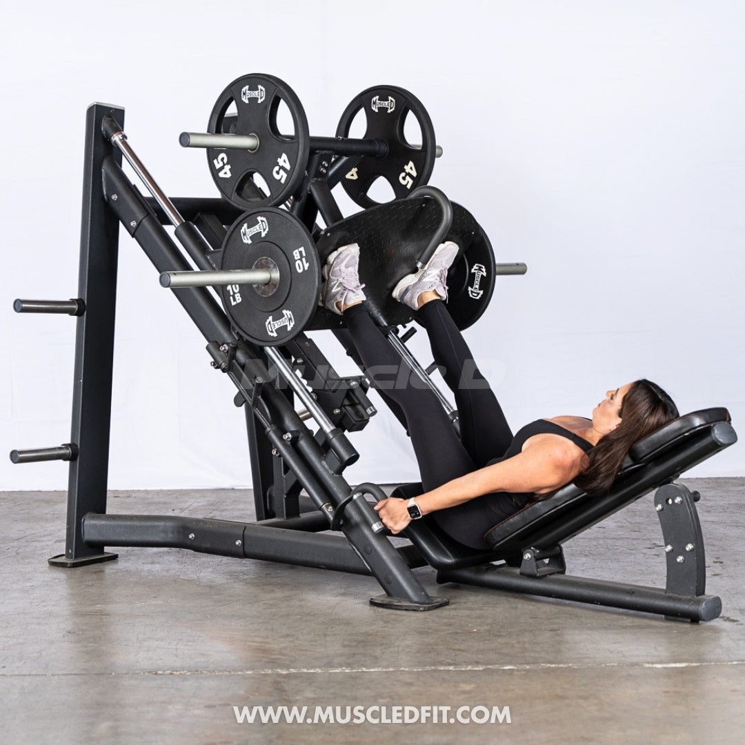 45 Degree Linear Leg Press Machine - Muscle D Fitness - Adjustable Angle Back Pad