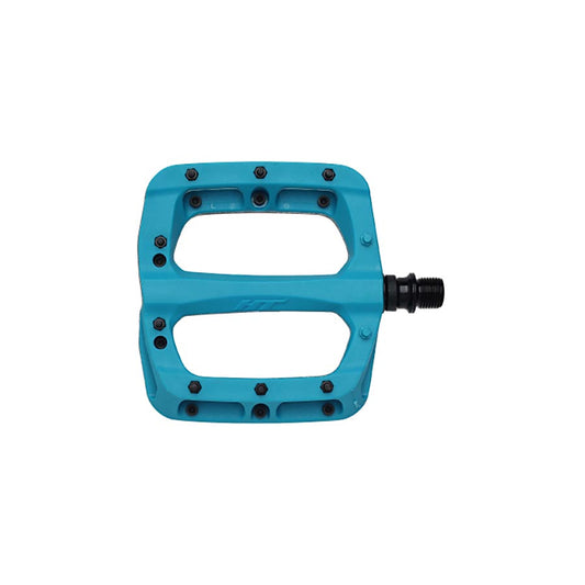 HT Components PA03A Nano P Platform Pedals Body: Nylon Spindle: Cr-Mo 9/16 Turquoise