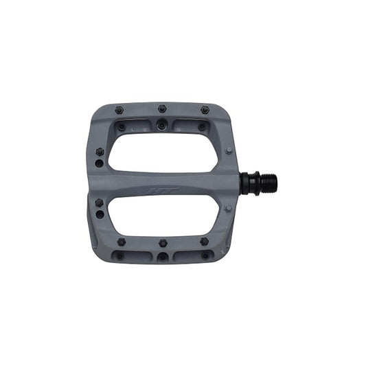 HT Components PA03A Nano P Platform Pedals Body: Nylon Spindle: Cr-Mo 9/16 Grey