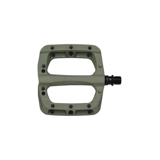 HT Components PA03A Nano P Platform Pedals Body: Nylon Spindle: Cr-Mo 9/16 Green