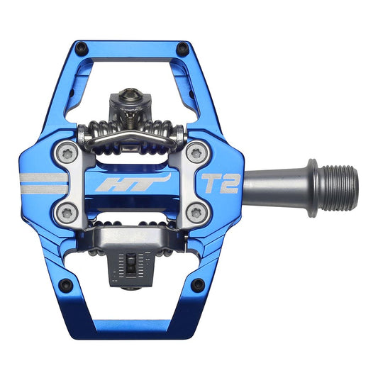 HT Pedals T2 Clipless Platform Pedals CrMo - Royal Blue