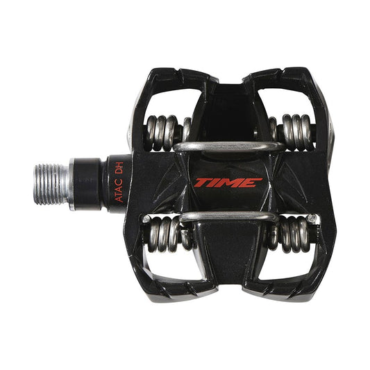 Time ATAC DH 4 Pedals - Dual Sided Clipless Platform Aluminum 9/16" BLK/Red