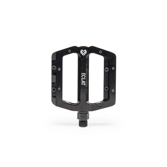 Eclat Surge CNC Platform Pedals Body: Aluminum Spindle: Cr-Mo 9/16 Black Pair