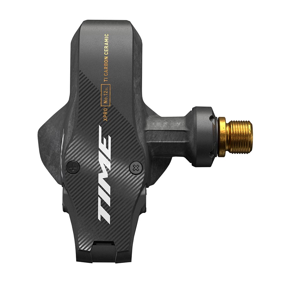 Time XPRO 12SL Pedals - Single Sided Clipless Carbon 9/16" Carbon/Gold QF 51 B1