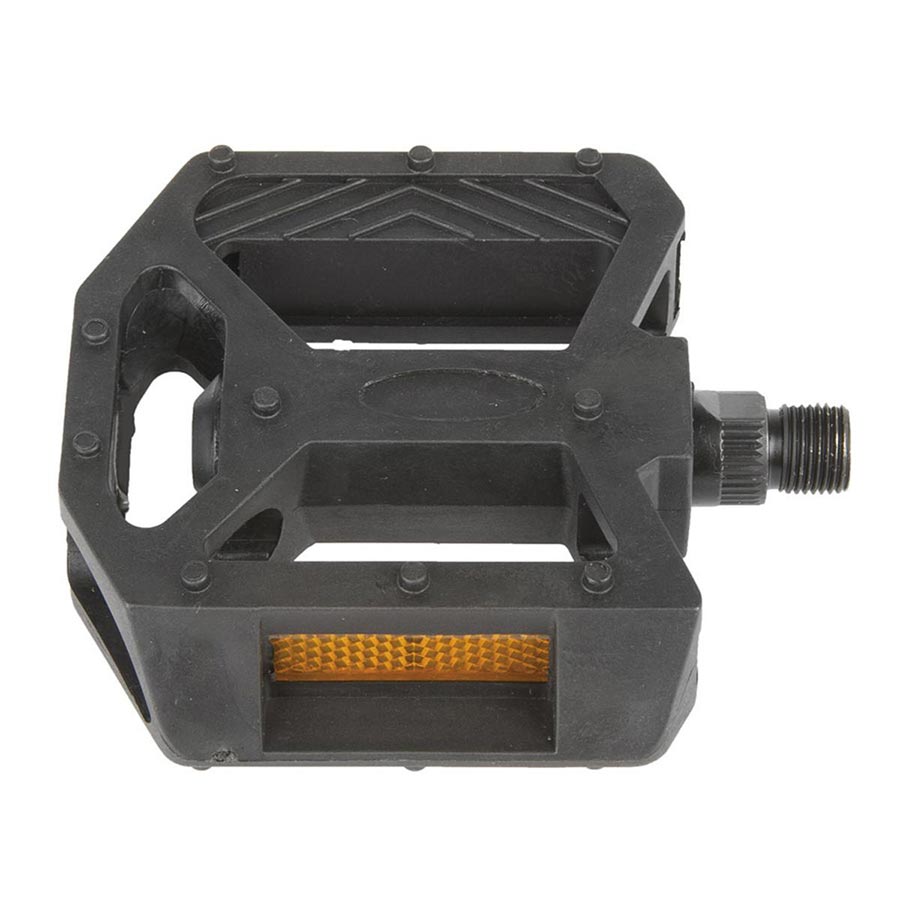 Ventura 9/16 BMX Plastic Pedal Platform Pedals Body: Nylon Spindle: Cr-Mo 9/16 Black Pair