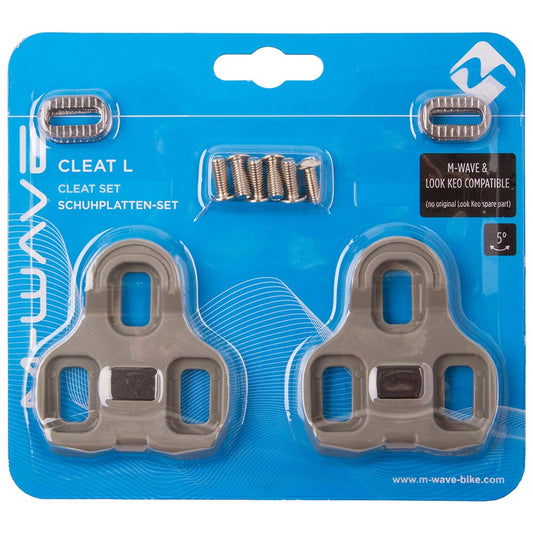 M-Wave Cleat L Cleats Compatibility: Keo Float: 5° Grey Pair