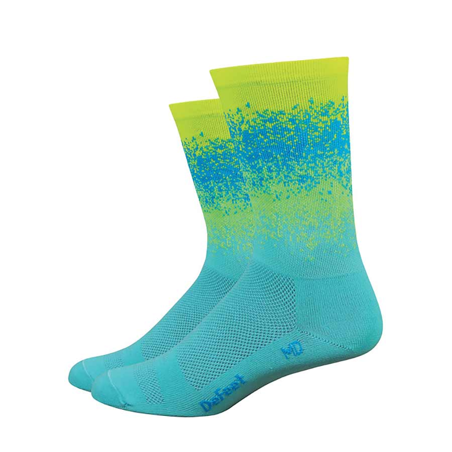 DeFeet Aireator 6" Socks Royal/Defeet Blue/Process Blue/Carolina XL