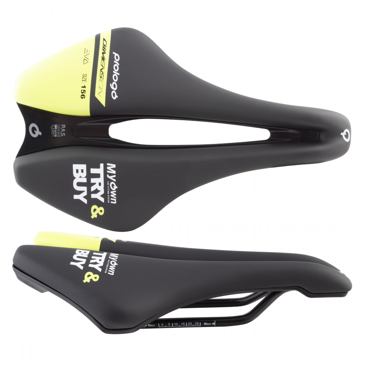 SADDLE PROLOGO TRY&BUY DIMENSION EVA STL 156 BK/YL