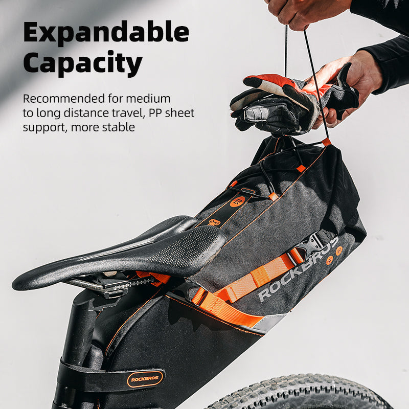 Bike Bags Reflective Waterproof Large Capacity Bag Foldable Saddle Bags 10L
