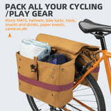 ROCKBROS 27L Expandable Bike Pannier Bag with Shoulder Strap for Various Bikes