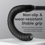ROCKBROS Silicone PU Bicycle Handlebar Tape Soft Breathable Road Bike Tape Shock-absorption Anti-Slip Gravel Bicycle Handlebar Wrap Drop Bar Belt