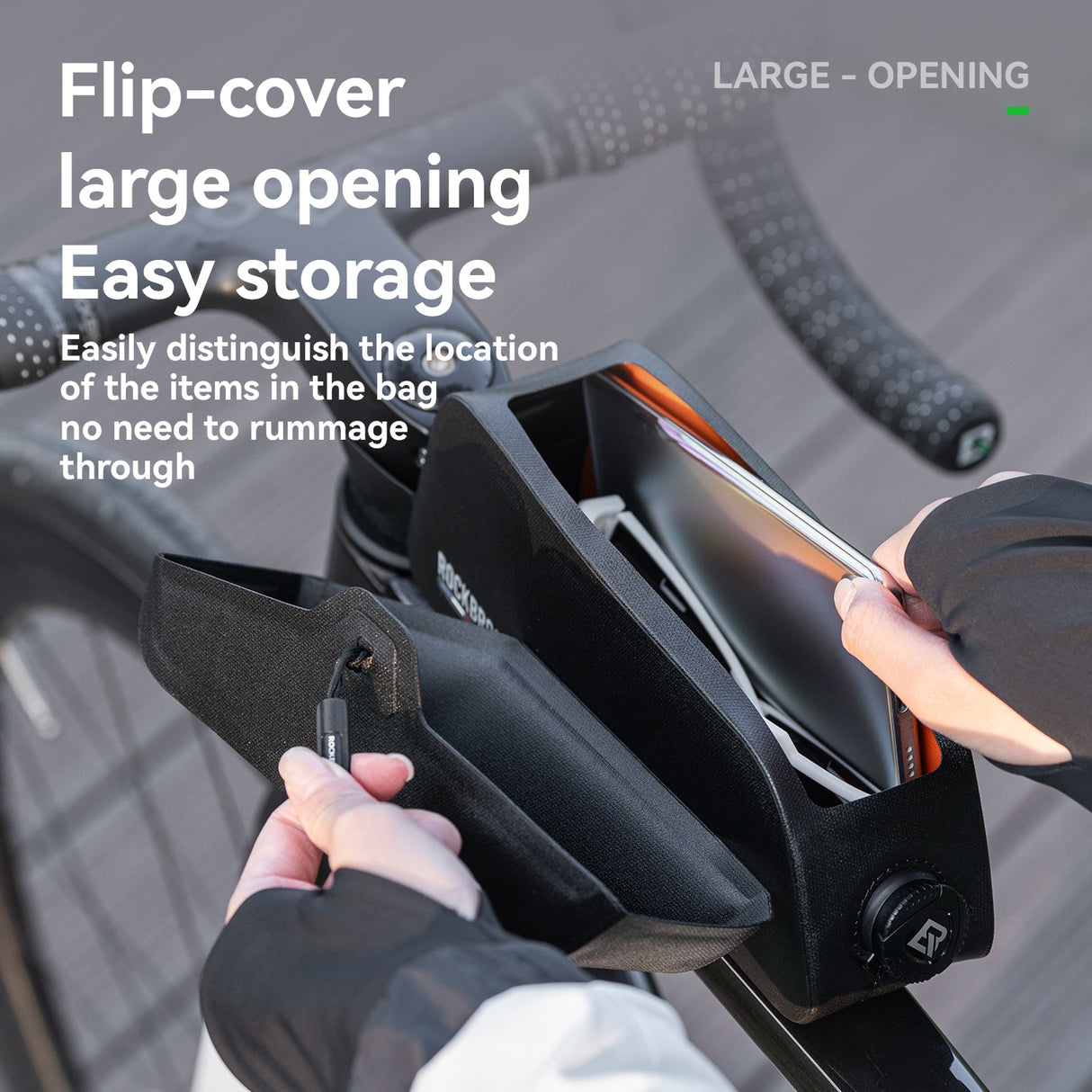 ROCKBROS Magnetic Top Tube Bag Waterproof | Road to Sky