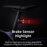 ROCKBROS Smart Bike Brake & Tail Light Q3