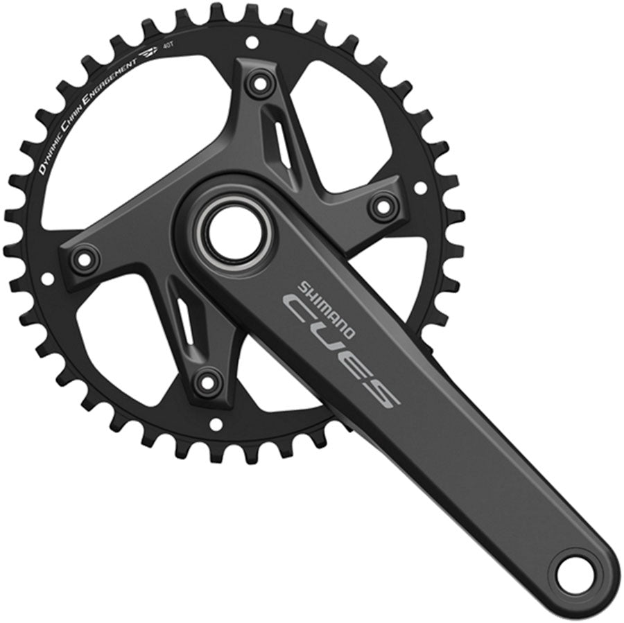 Shimano CUES FC-U6030-1 Crankset - 172.5mm 9/10/11-Speed 40t Asymmetric 110 BCD BLK