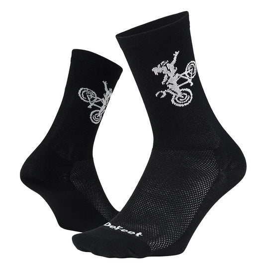 DeFeet Aireator 6" Buck Wild Socks 12+ Black