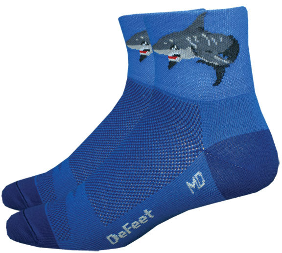 Aireator 3" Shark Attack! Socks, 12, Blue