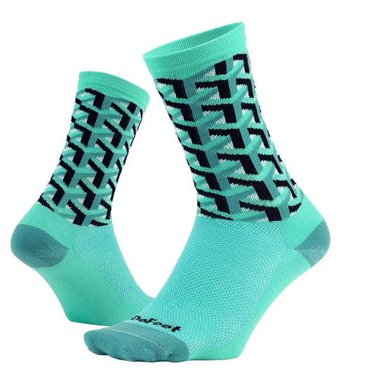 DeFeet Aireator 6" Framework Socks 7-9 Green