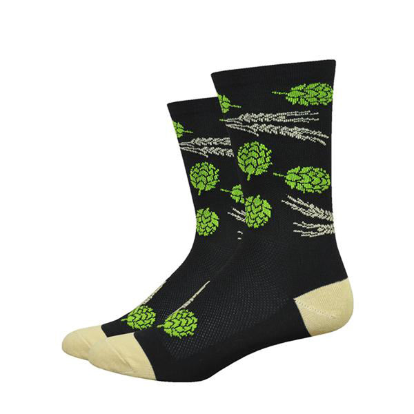 DeFeet Aireator 6" Hops and Barley Socks 12 Black