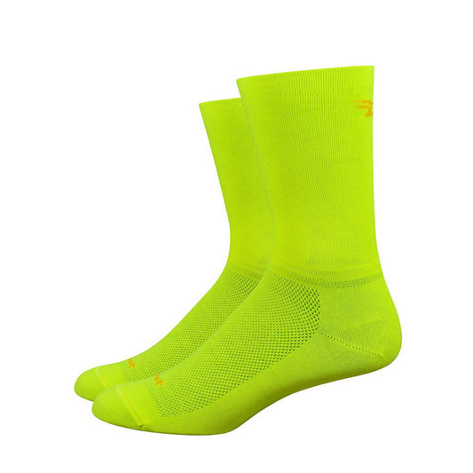 DeFeet Aireator 6" D-Logo Socks 9.5-11.5 Yellow