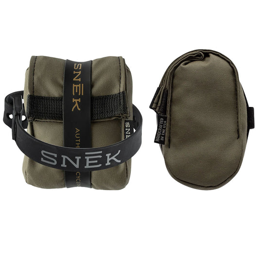 Snek Roll Top Saddle And Frame Bag - Olive