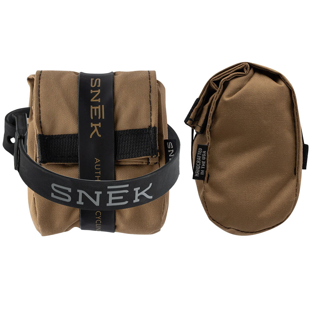 Snek Roll Top Saddle And Frame Bag - Coyote Brown