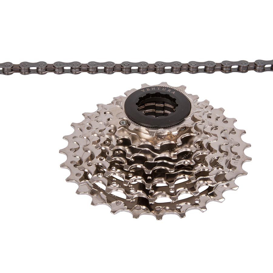 Ventura 7 Speed Chain & Cassette Set 12-28T