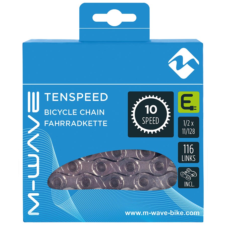 M-Wave Tenspeed E Chain Speed: 10 11/128 Links: 116 Silver