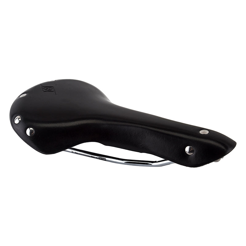 Origin8 Classic Leather Saddle  Chromoly Leather Black 280mmx155mm