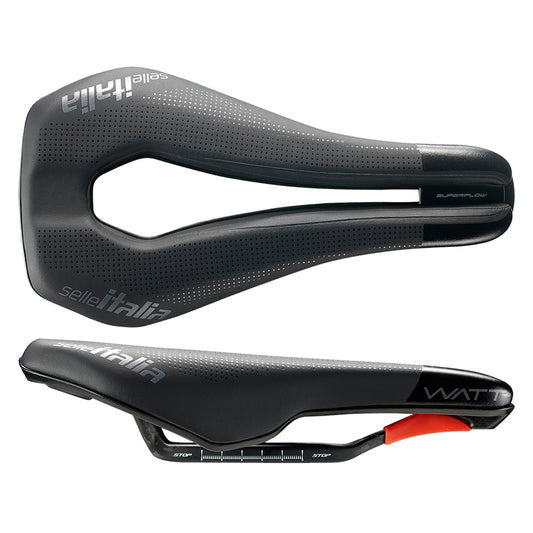 Selle Italia WATT Superflow Kit Carbonio Saddle 255 x 135mm Unisex 190g