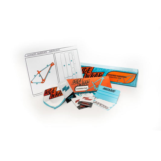 RideWrap Covered Hardtail MTB Frame Protection Kit - Matte