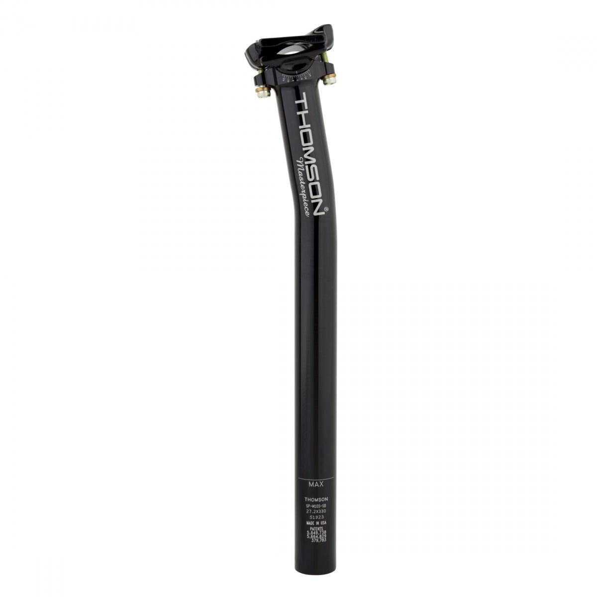 SEATPOST THOM 27.2 330mm-M-PC SETBACK BK