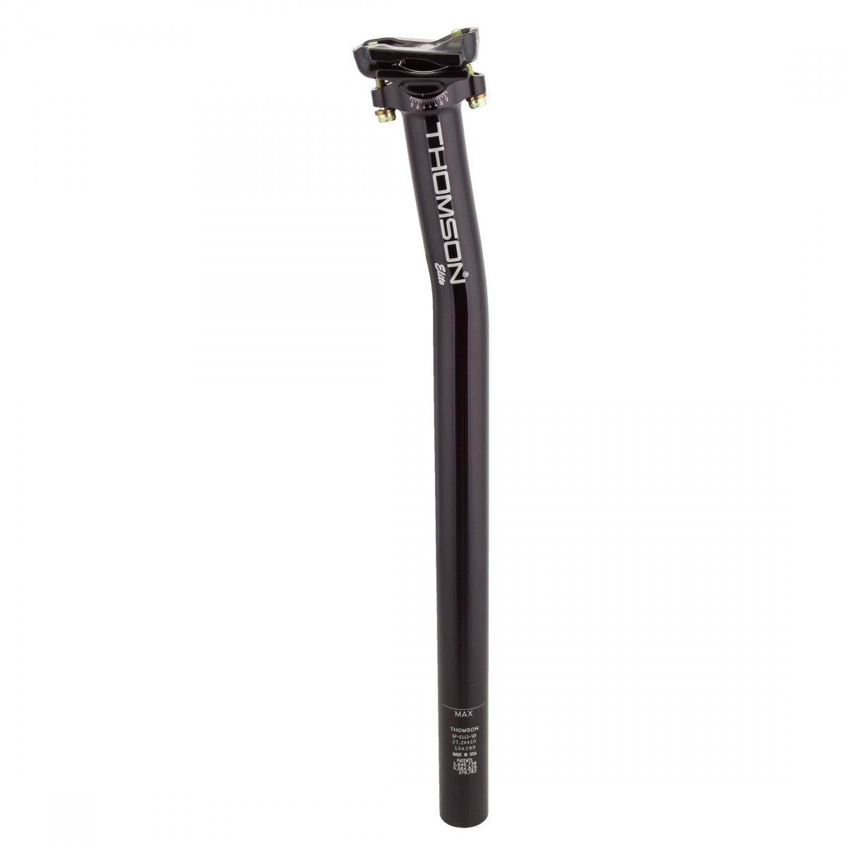SEATPOST THOM 27.2 410mm-BK 16mmSETBACK