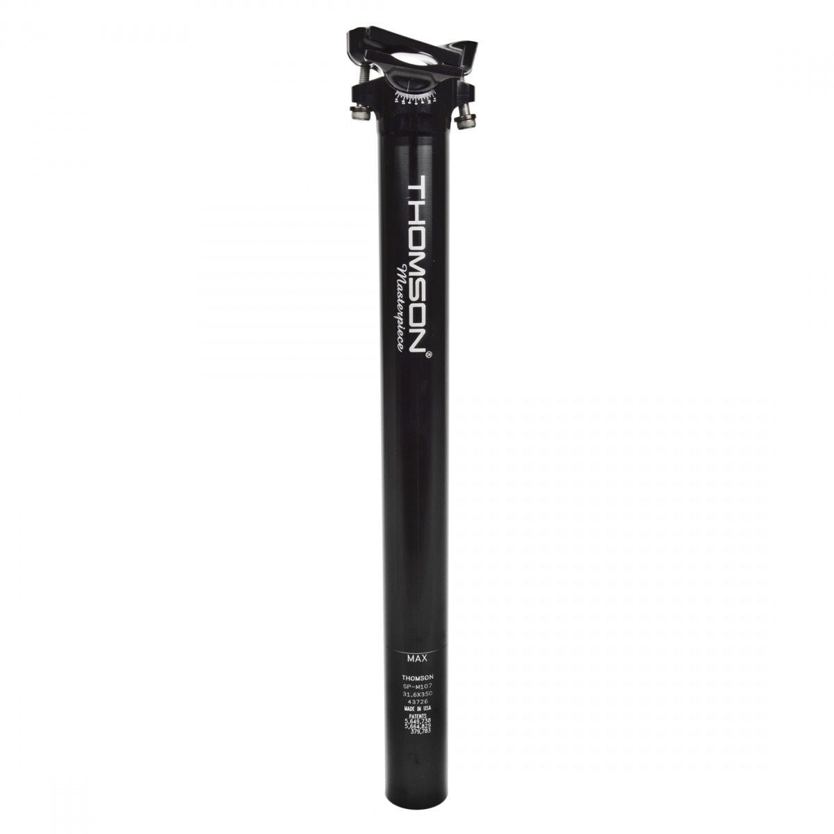 SEATPOST THOM 31.6 350mm-M-PC BK