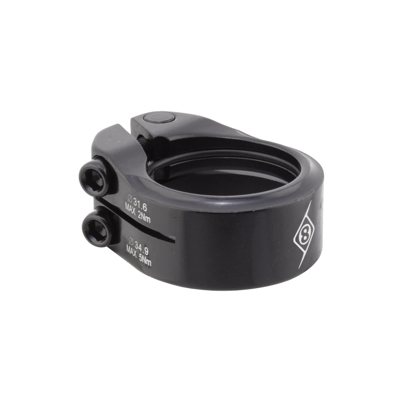 Origin8 Clampdown Double Seatpost Clamp  34.9 / 31.6 Black AL6061