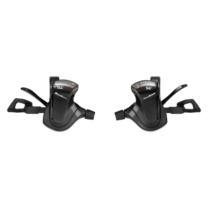 Sunrace DL-MS33 Mountain Trigger Shifter DLMS33 Pair 3x10sp 2 to 1 Blk 279g