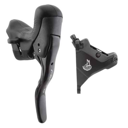 Campagnolo Record Ergopower Hydraulic Brake/Shift Lever Disc Caliper - Left/Front 12-Speed 160mm Flat Mount Caliper BLK