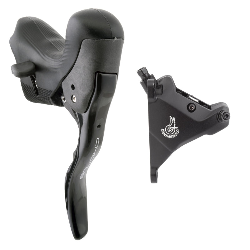 Campagnolo Chorus Ergopower Hydraulic Brake/Shift Lever Disc Caliper - Left/Front 12-Speed 160mm Flat Mount Caliper BLK