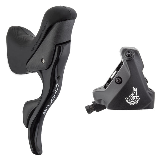 Campagnolo Chorus Ergopower Hydraulic Brake/Shift Lever Disc Caliper - Right/Rear 12-Speed 140mm Flat Mount Caliper BLK