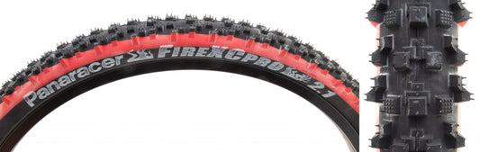 Panaracer Fire Pro Tire - 26 x 2 .1 Tubeless Folding Black/Red