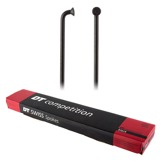 DT Swiss Competition Spoke: 2.0/1.8/2.0mm 278mm J-bend Black Box of 100